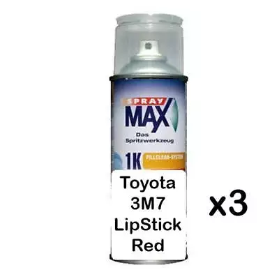 Auto Car Touch Up Paint Can For Toyota 3M7 Lipstick Red X 3 • $89.99