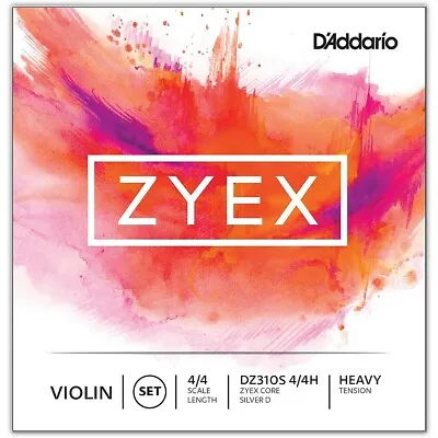 D'Addario Zyex Series Violin String Set 4/4 Size Heavy Silver D • $52.79