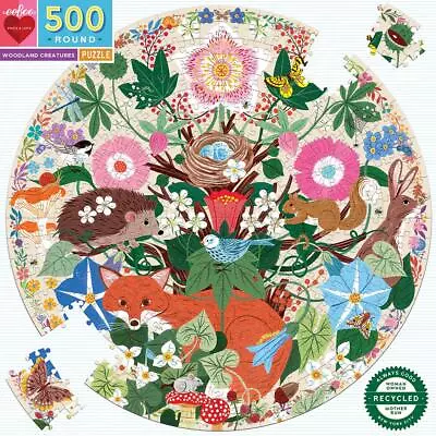 Woodland Creatures Jigsaw Puzzle 500 Piece - EeBoo • $46.65