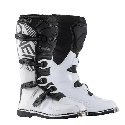 O'Neal Element Motorcycle Boots Off-Road MX Motocross White Size 12 US • $143.99