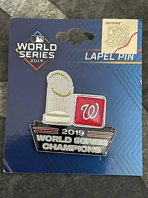 Official Washington Nationals 2019 World Series Champions Enamel Lapel Pin NEW • $15.99
