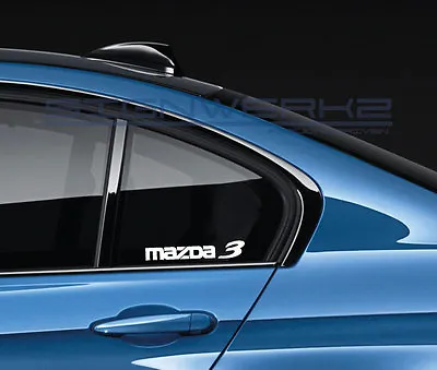 Mazda 3 Sticker Decal Tuning Turbo Mazdaspeed Japan Jdm Pair • $9.44
