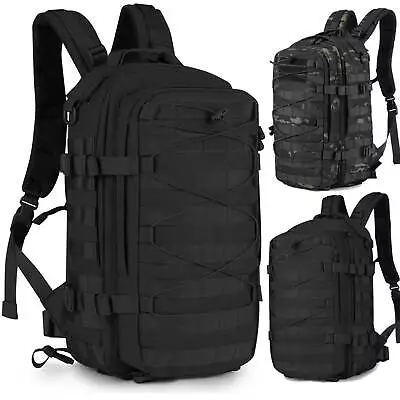 20L Military Tactical Backpack 1000D Nylon Molle Rucksack Men Outdoor Travel Bag • £22.99