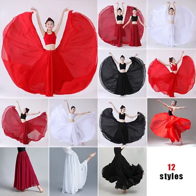 360-720degree Skirt Women Gypsy Girls Belly Dancing Costumes Performance Dress. • $24.34