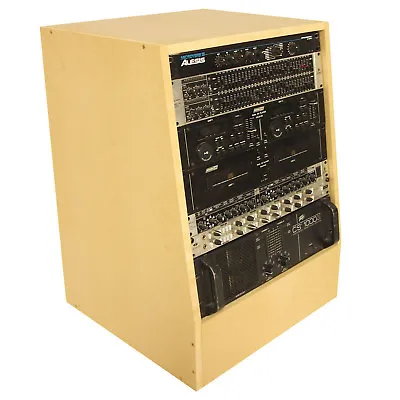 £89 • Buy 12u 19 Inch Angled Rack Unit - Recording Radio Audio Studio AV Producer (SMP12A)