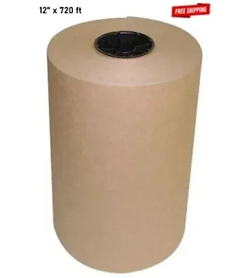 Brown Kraft Paper 12  X 720 Ft Roll  50 Lb Basis Weight Packaging Shipping • $29.97