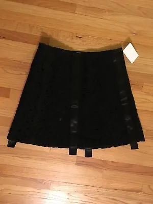 $97.06 • Buy Roland Mouret Black Lace A-line Skirt, Size 8