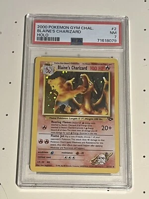 $200 • Buy Blaine's Charizard 2000 Pokemon Gym Challenge Holo #2/132 Psa 7 Near Mint 8803