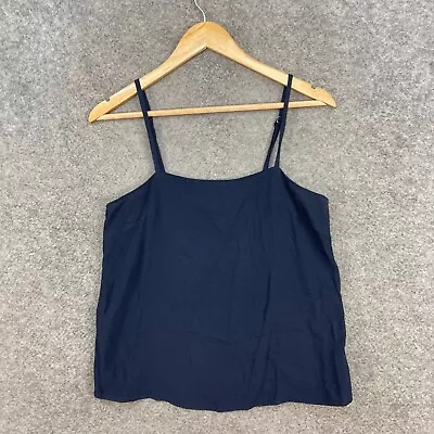 Kookai Womens Camisole Top Size 38 Blue Sleeveless Lined Tank 15206 • $14.36