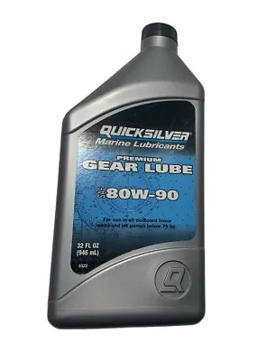 Mercury Quicksilver Marine Lubricants Gear Lube 32oz Premium SAE80W-90 • $39.90