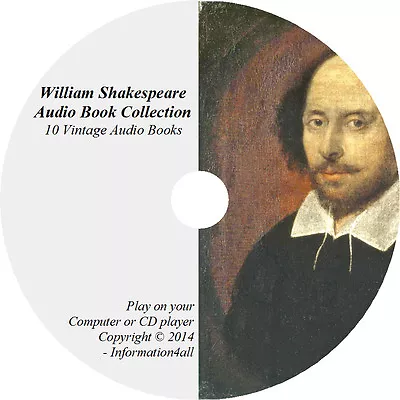 $6.26 • Buy William Shakespeare Books Mp3 Audio CD Romeo And Juliet Macbeth Julius Caesar