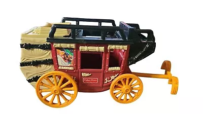 Fisher Price Great Adventures Western Stage Coach Robbery Chase Cannonball 1997 • $24.30