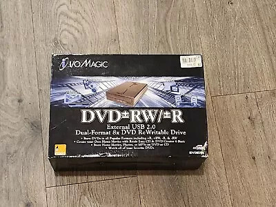 External USB Dvd CD CDRW 24x Drive I/O Magic 8x Model IDVD8DBE Dvdrw 4x 40x Dual • $19.99