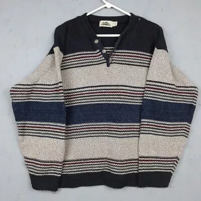 Vintage Timber Trail Sweater Mens Large L Fishermen Cable Knit USA Read Descript • $19.77