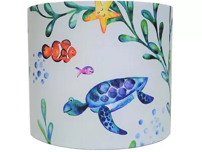 Under The Sea Lampshade Kids Ocean Themed Ceiling Light Sea Creatures Room Decor • £27.99