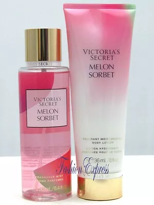 Victoria's Secret Melon Sorbet Body Mist Spray & Body Lotion Set • $39.95