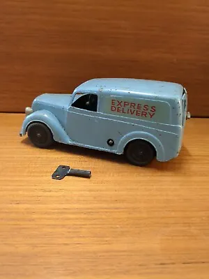 Vintage Castoys Mettoy 870 Model Blue Delivery Van Working Clockwork   C1952/55 • £80