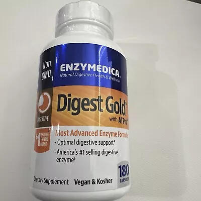 ENZYMEDICA Digest Gold ATPro Advanced Enzyme Formula 180 Capsules EXP 10/2025 • $40