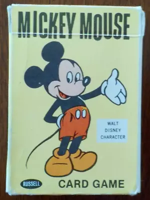 Vintage Walt Disney's Russell Manufacturing Mickey Mouse Children's Card Game • $4.35