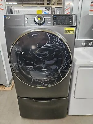 GE GFD65ESPVDS 28  Carbon Graphite Electric Dryer/Pedestal Set NOB #143018 • $849