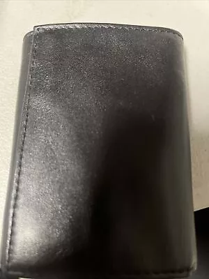 Men’s Black Leather Wallet • $15