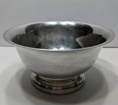 EPCA BRISTOL SILVER BY POOLE 68 SILVER PLATE FOOTED SERVING BOWL 8x4  • $12.99