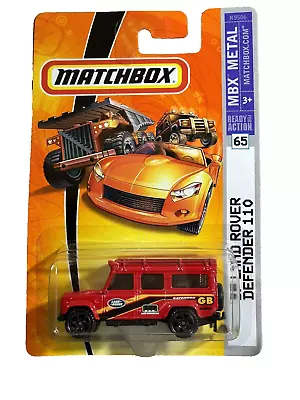 '97 Land Rover Defender 110 In Red - 2007 Matchbox MBX Metal #65 Diecast E1 • $10.50