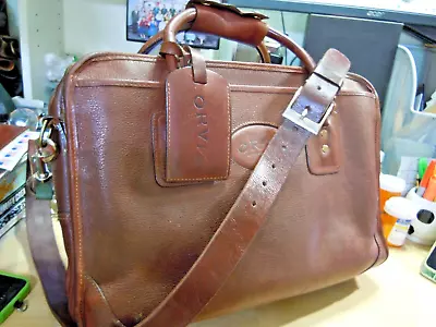 Vintage Orvis Leather Orvis/Gokey Briefcase Made In USA   12 • $199