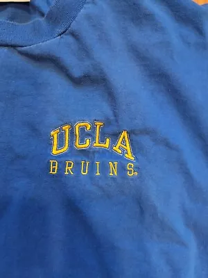 UCLA Bruins Size XL Savy Sportswear Blue Short Sleeve T Shirt  Embroidered  • $20