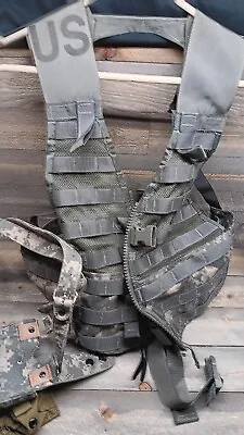 US Military ACU FLC Fighting Load Carrier LBV Tactical LOT Vest Camo MOLLE • $26