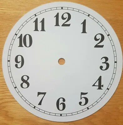 £10.95 • Buy NEW - 7 Inch Clock Dial Face - White - 177mm Arabic Numerals - DL192