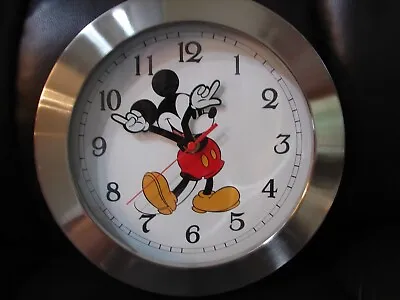 Vintage Disney Mickey Mouse Clock Works Great Old School Arm Hands That Rotate • $24.99