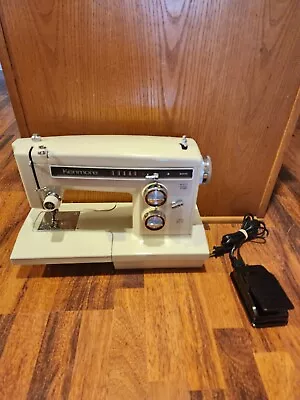 VTG Kenmore 158 Sewing Machine Sears Model 158.16250 W/ Case & Pedal TESTED • $120