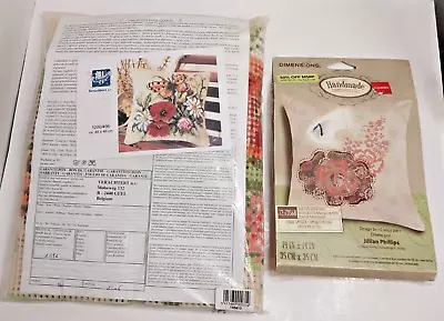 Verachtert Cross Stitch Pillow Kit & Dimensions Pillow Embroidery Kit Ships Free • $24.99