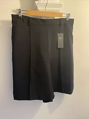 Brand New Womens M&S Black Smart Tailored Dress Shorts Size 16 Regular RRP £25 • £4.99