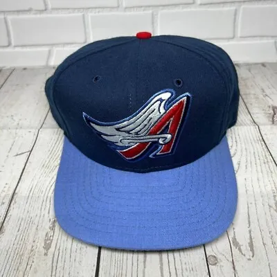 Vintage Anaheim Angels Los Angeles MLB S/M New Era Hat Snapback Cap Blue New Men • $39.99