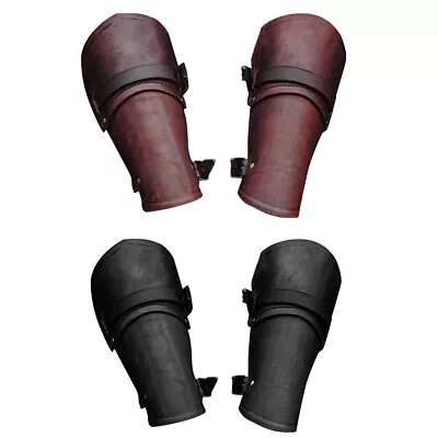 Unisex Faux Leather Armband Medieval Bracer Gauntlet Armband Arm Guard • £11.63