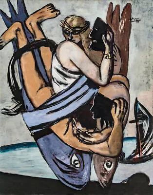 Max Beckmann Journey On The Fish Canvas Print 16 X 20 • $39.99