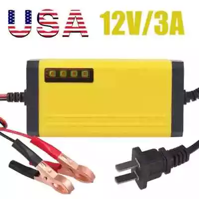 12V Car Battery Charger Maintainer Auto Trickle RV For Truck Motorcycle Portable • $7.95