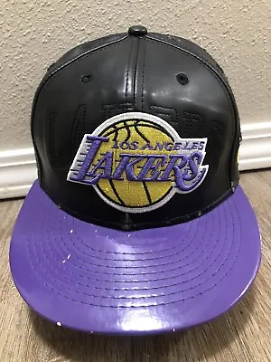 New Era Fits LA Lakers Hardwood Leather Style SnapBack Hat OSFM • $19.99