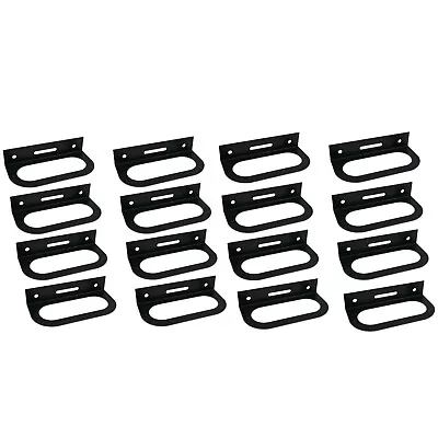 (Pack Of 16) Black Metal Light Mounting Bracket For 6  Oval LED Brake Tail Light • $59.99