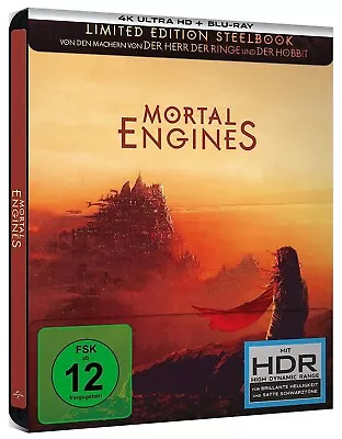 Mortal Engines: Krieg Der Städte [4K UHD Blu-ray & Blu-ray Im Steelbook/NEU/OVP • £36.13