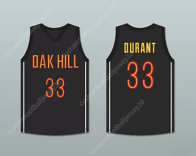 CUSTOM KEVIN DURANT 33 OAK HILL ACADEMY BLACK BASKETBALL JERSEY Stitched S-6XL • $28.49