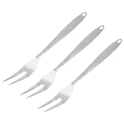 Chef Craft 12.5  Long Stainless Steel Meat Serving Fork W/ Brushed Finish Handle • $14.99