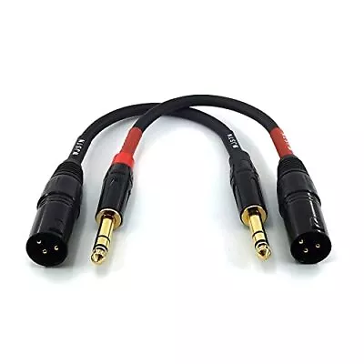 WJSTN-024 XLR To 1/4 TRS Stereo Adapter 6.35mm Dual Channel  Assorted Sizes  • $18.66