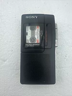 Black Sony M-330 Microcassette Micro Cassette Recorder Used Prompt Post • £15