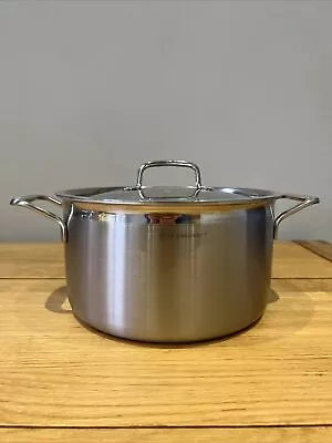 Le Creuset Stainless Steel Deep Casserole & Lid 24cm • £89