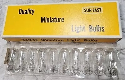 Vintage 10 Pack SUN EAST #912/906 MINIATURE AUTOMOTIVE LIGHT BULBS 12V 12CP • $14.99