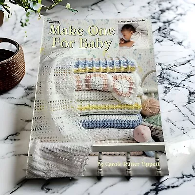 $10 • Buy Crochet Baby Blankets Afghans Make One For Baby Leisure Arts Pattern Booklet
