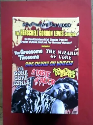 £23.80 • Buy Herschell Gordon Lewis Collection US Something Weird DVD 6 Film Boxset Region 1.